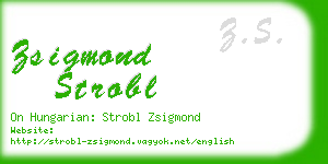 zsigmond strobl business card
